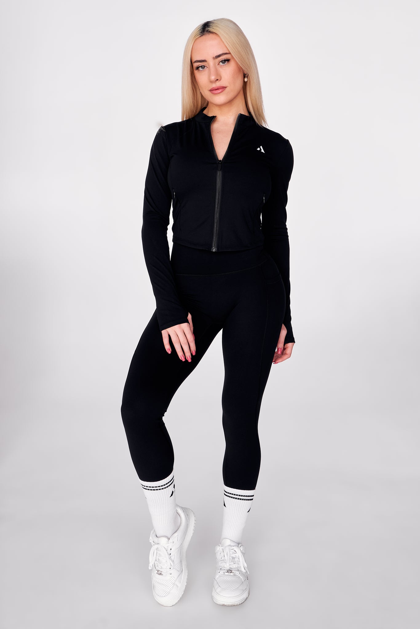 Power fit black jacket.