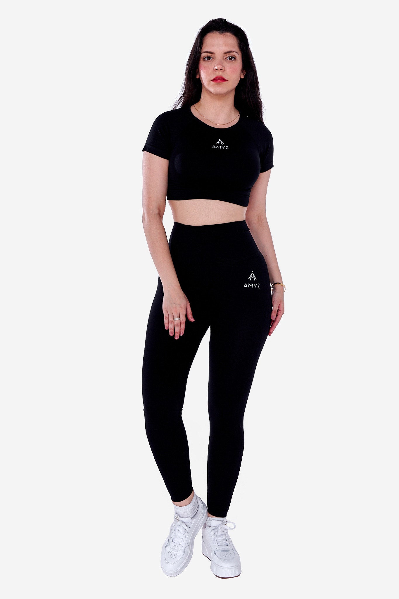 Amyz Top/Legging Gym Set (Black)