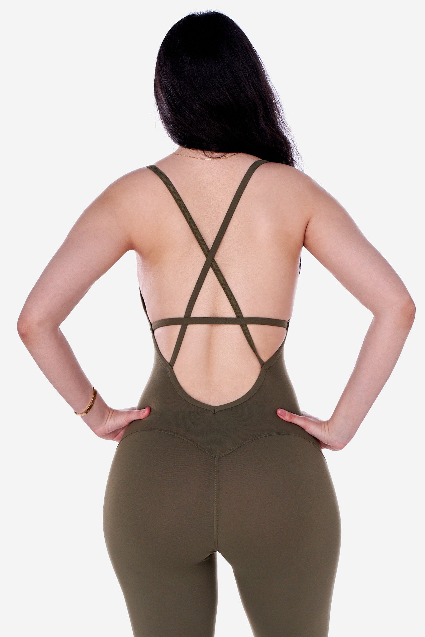 Amyz Long Bodysuit (Olive Green)